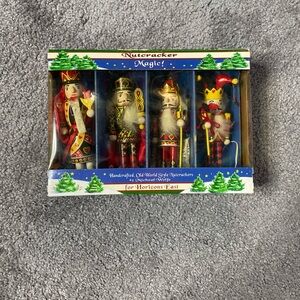 Michael Wolfe Old World Style Nutcracker Ornaments Set of 4 Horizons East New